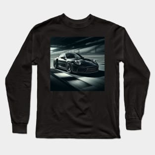 Black on Black 911 Long Sleeve T-Shirt